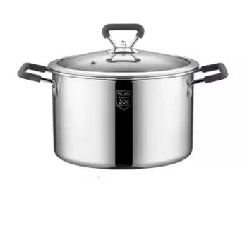 

Stainless Steel Pot 20cm Soup Pot Heighten Thickened Complementary Food Pot Instant Noodle Pot Ear Cooker Induction Cooker Wok