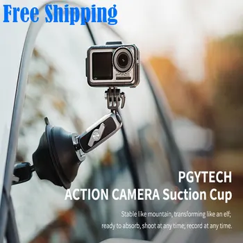 

PGYTECH Action Camera Gopro Hero 8 Black Suction Cup Sucker Mount Foldable for DJI Car Sucking Disc Glass Gimbal Accessories