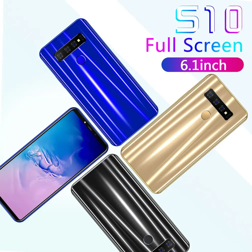S10 мобильный телефон 6,1 дюймов 3g смартфон 1+ 16 Гб четырехъядерный ...