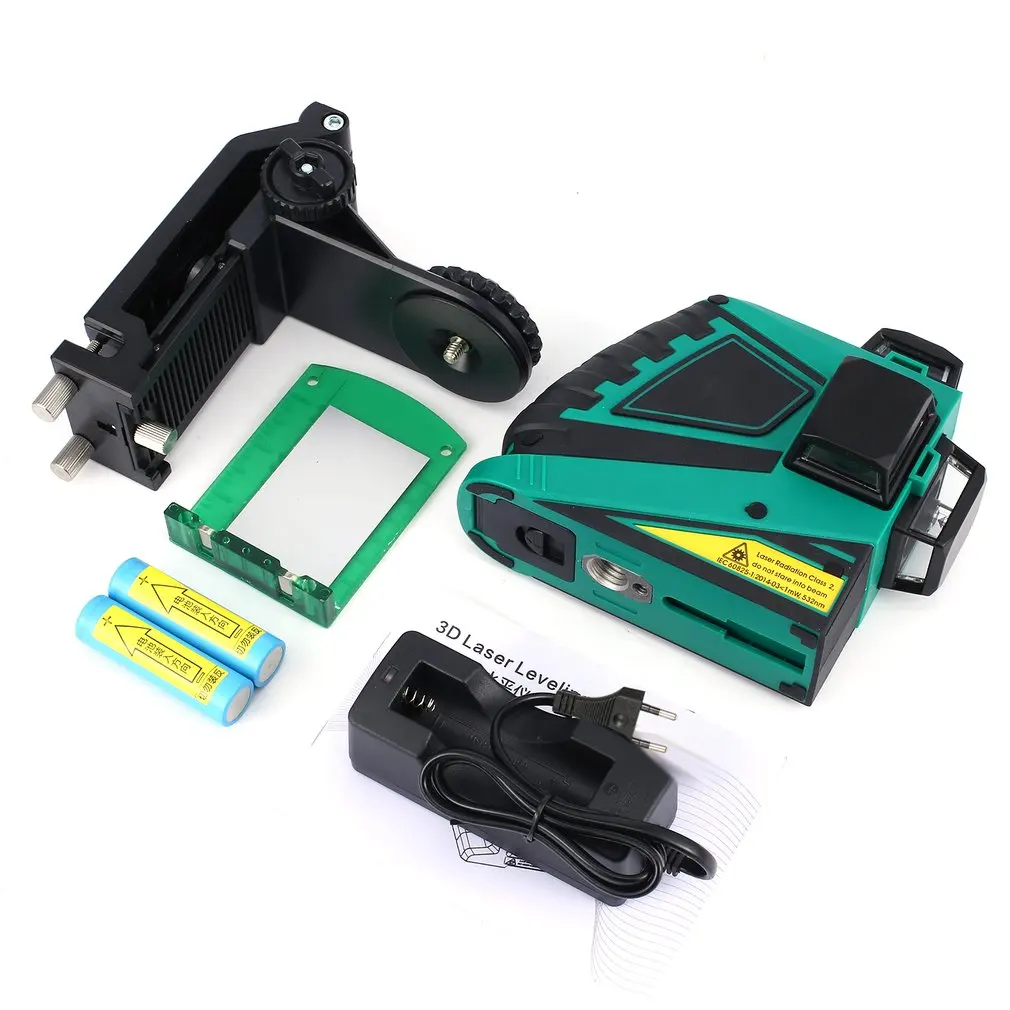 

DOVOH 12 Lines 3D Laser Levels Green Light Leveling Instrument Self-leveling Laser Leveler Vertical Horizontal Cross Laser