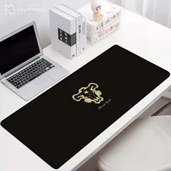 Computador gaming mouse pad anime trevo preto grande tapete de teclado mousepad gamer deskmat ponto tapetes acessórios laptops mesa xxl