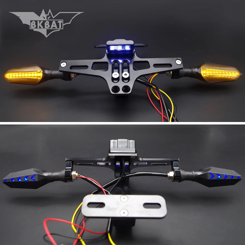 Кронштейн для номерной рамки мотоцикла с светодиодный светильник указателя поворота для bmw gs 1200 adventure g 310 gs s1000rr k1200lt f800gs g310gs