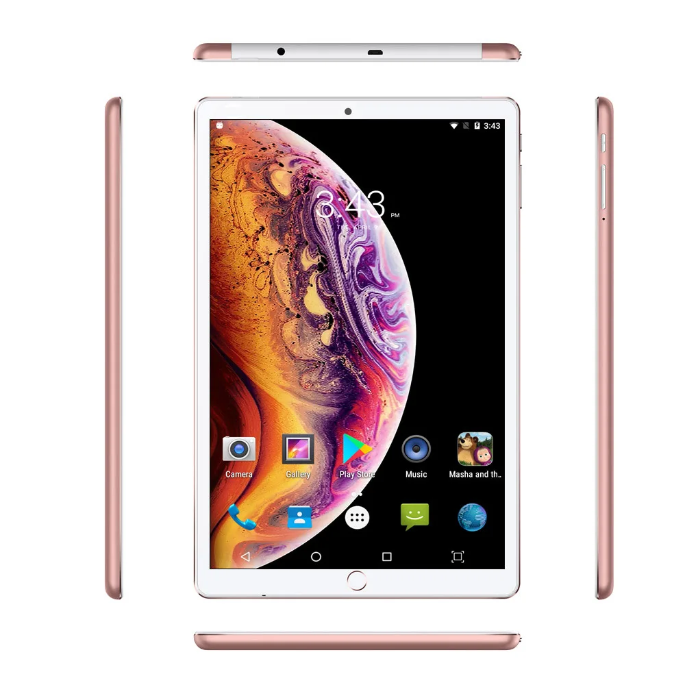 10,1 дюймовый планшетный ПК Android 8,0, 3G/4G, Восьмиядерный процессор, 6 Гб ПЗУ, 128 ГБ ОЗУ, 4 Гб, слот для sim-карт, Bluetooth, WiFi, планшет