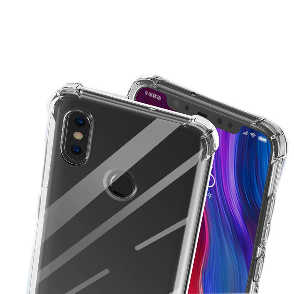 

20pcs Crystal clear Airbag Cover Soft mobile phone back shell cover For Xiaomi Mix2S 3 for Redmi 7A K20 Pro Note7 Pro Case