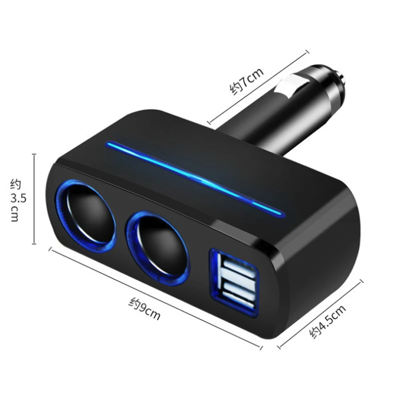 Автомобильный Разветвитель Прикуривателя с двумя портами usb зарядное устройство адаптер Универсальный 12-24 в двойной зарядное устройство usb розетка авто аксессуары