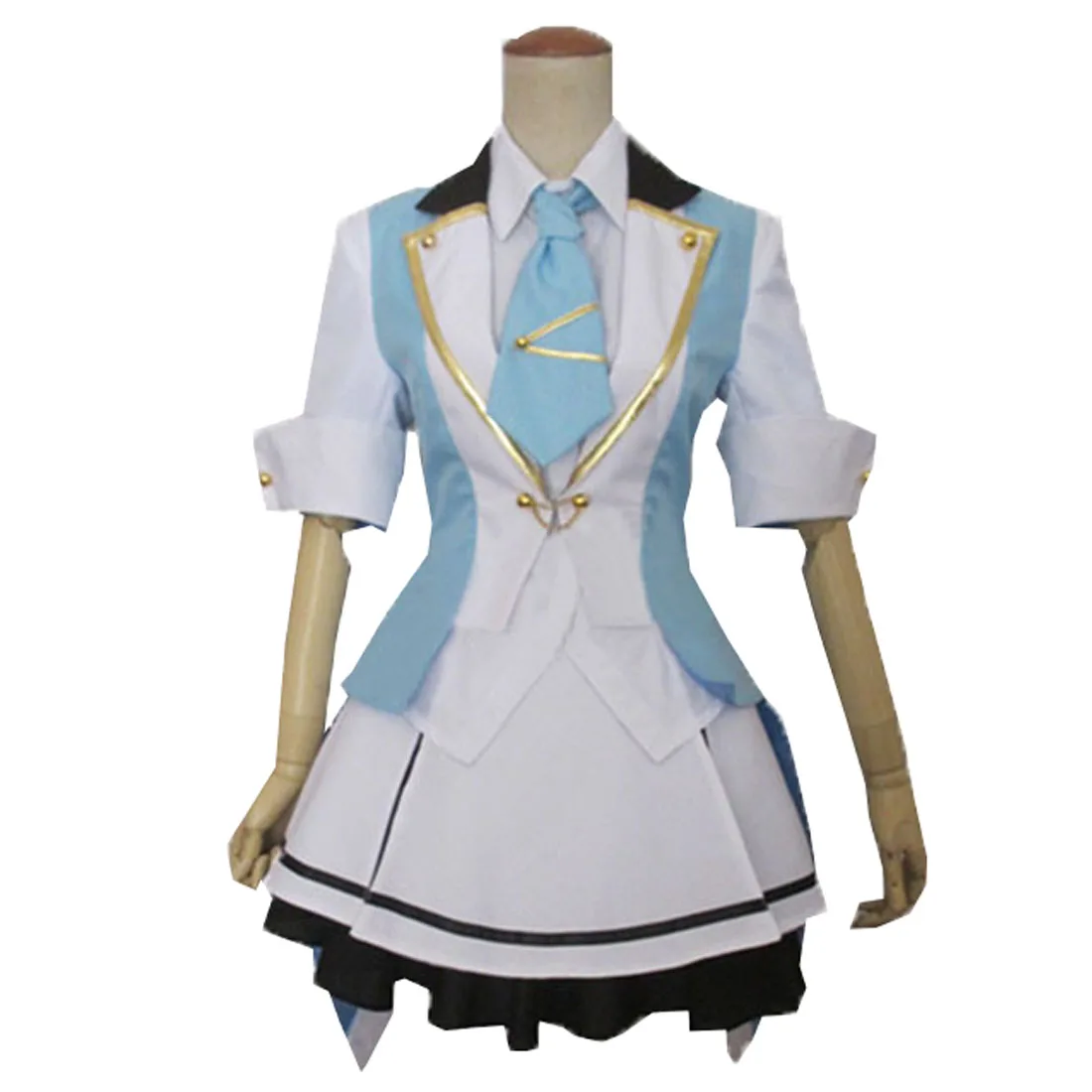 2019 Oshima Yuko Cosplay Kostuums Blauw en Wit Lolita Jurk Kerst Halloween Party Pak Uniform 2019 Oshima Yuko Cosplay Kostuums Blauw en Wit Lolita Jurk Kerst Halloween Party Pak Uniform