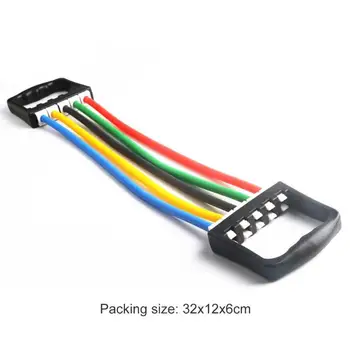 

Chest Expander Puller Workout Exercise home Fitness Crossfit Training Resistance Cable Rope Tube Yoga 5 Resistance Bands