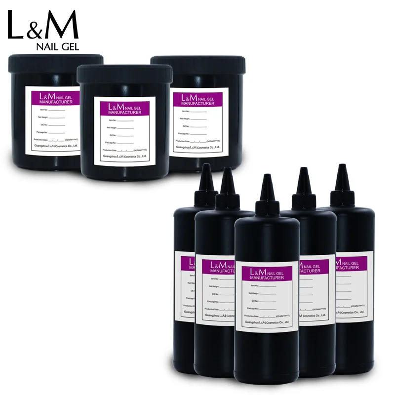 1 KG Bulk package Nail Gel Colorful Gel Polish Soak off UV Gel Lacquer Bright Color L&M Wholesale Gel Polish
