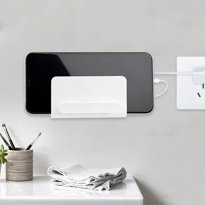 Charger Dinding Hook Ponsel untuk Ponsel Iphone Xiaomi IOS Universal Ponsel Gantung Berdiri Braket Kait Pengisian Dock