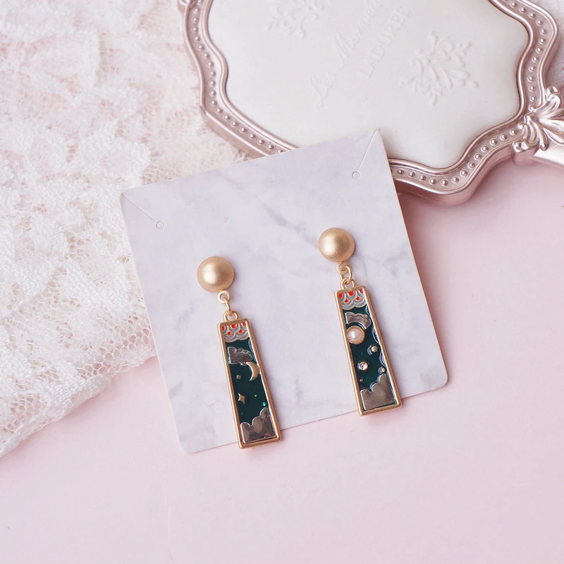 Japanese Style Clip Earrings  Clips Ears Piercing Japanese - Vintage Style  - Aliexpress