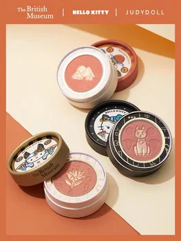 

Judydoll 3 Colors Blush Palette British Museum Hello Kitty Single Color Blush Matte Shimmer Shine Face Blush Powder Waterproof