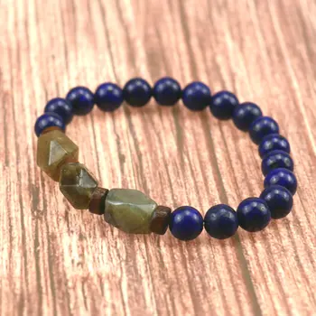 

Top Quality Lapis Lazuli Moonstone Beads Bracelet Men's Hematite Stone Bracelets for Women Buddha Bracelet Jewelry Gift