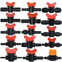 SPRYCLE Waterstop Barb Connector Mini Valve 16mm 20mm 25mm 4/7mm 8/11mm Drip Irrigation Garden Hose 1/4 1/2 3/4 Watering System 1