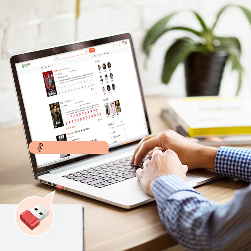 AI Smart Voice Прочный USB переводчик распознавание речи запись на текстовый язык