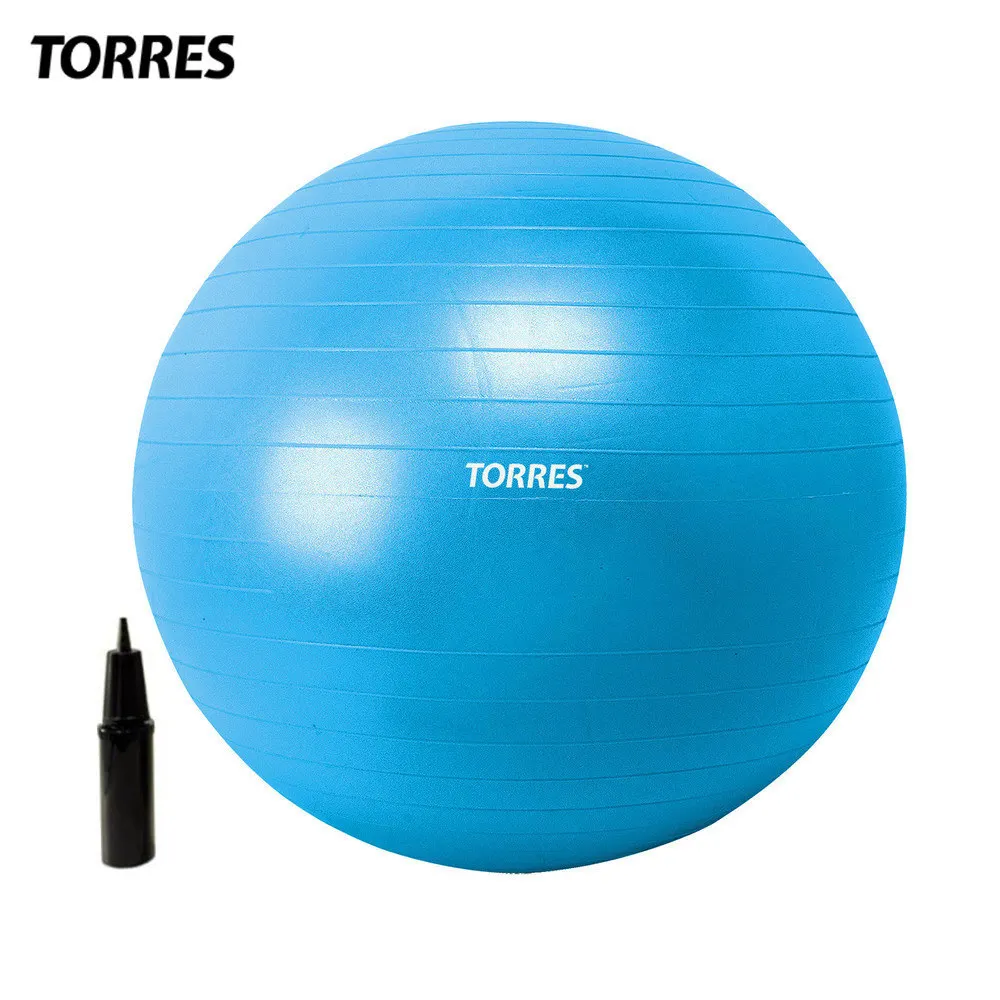 Мяч для фитнеса TORRES(65 см) голубой