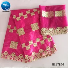 LIULANZHI Базен Riche ткани африканские платья для женщин швейная ткань кружевной Материал африканский Базен ML47B56