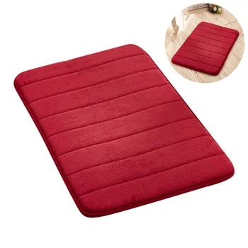 

40*60cm Bath Mat Bathroom Carpet Non-Slip Memory Foam Rug Soft Floor Pad Kitchen Bathroom Supplies