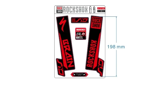 2018 ROCK SHOX SID вилка наклейка передняя велосипедная новое поступление|Наклейки на