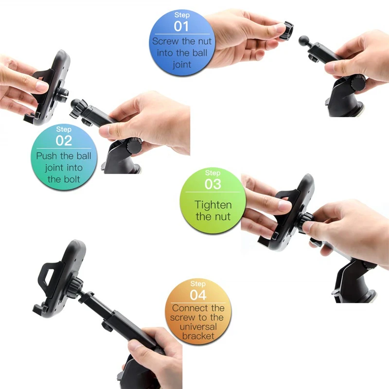 2022 New Long Arm Sucker Gravity Car Mobile Phone Holder Stand Universal Dashboard Clip Support For iPhone 11 PRO Accessories mobile holder for tripod