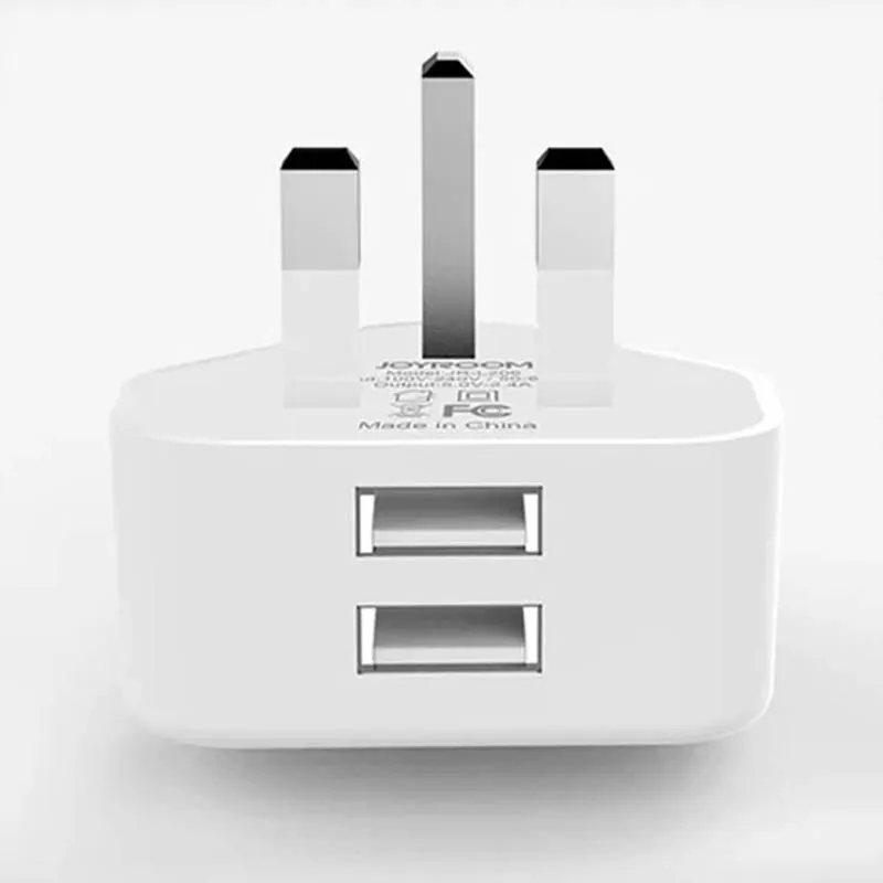 Адаптер для настенного зарядного устройства с двумя usb-разъемами UK 3 Pin, прочная зарядка для мобильного телефона LFX-ING