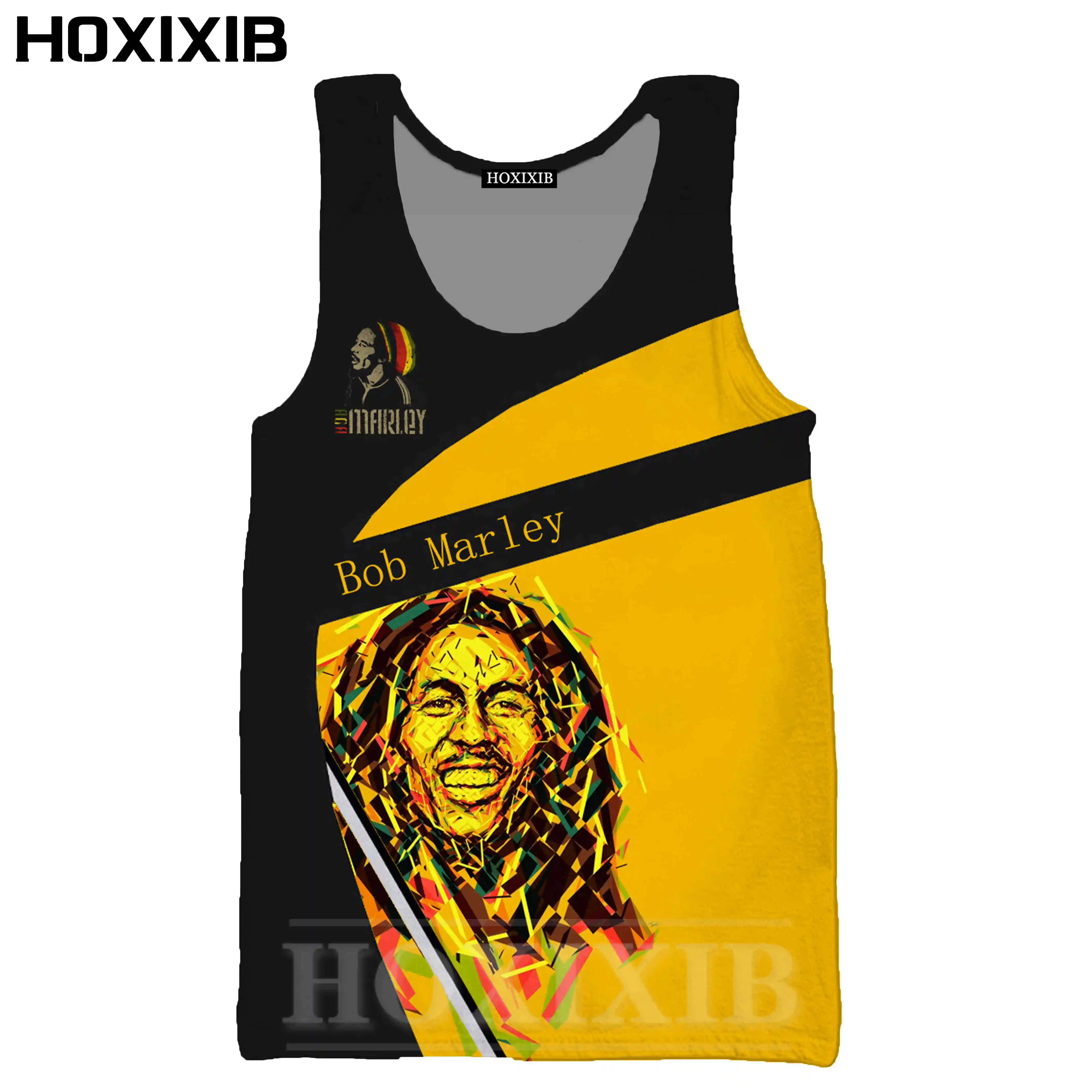 Hoxixib 3d Print Singer Bob Marley Vest Women Fitness Men Tank Tops  Sleeveless Funny Undershirt Cosplay Black Reggae Music Shirt - Tank Tops -  AliExpress