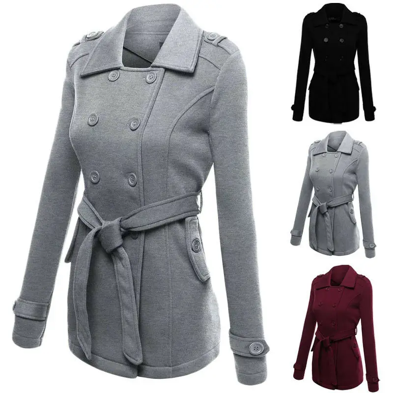 Новая женская модная повседневная осенне зимняя куртка с воротником зимнее