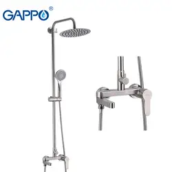 GAPPO 304 нержавеющая сталь ванная ванна душ Faucetsset холодной и горячей воды Анти-скальдинг Ванная Комната Смесители