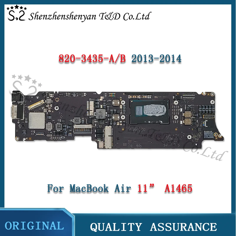 

Laptop A1465 Motherboard for MacBook Air 11" Logic Board 1.3/1.4GHz 4GB 1.7G 8GB RAM 820-3435-A 820-3435-B Mid2013 Early2014