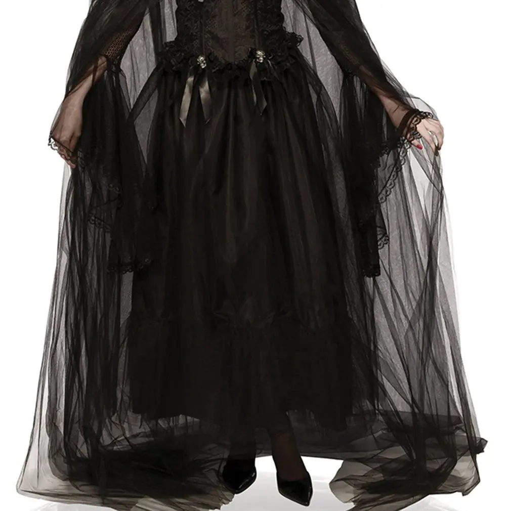 Black Cloak Cloak Vampire Demon Dark Herald Costume Halloween Character Party Party Costume Black