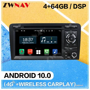 

Carplay Android 10 screen Car Multimedia DVD Player for Audi A3 2003-2013 GPS Navigation Auto Radio Audio Music Stereo Head unit