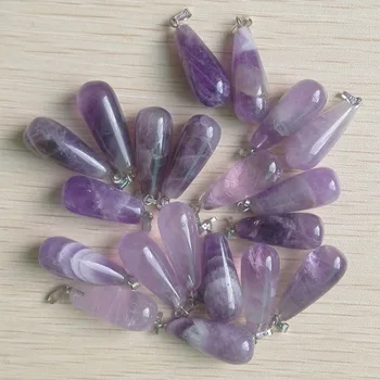 

New Fashion Hight Quality Natural Stone Pendant Wholesale 50pcs/lot Drop Charms Pendants For Jewelry Making