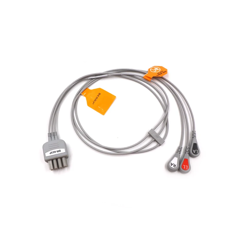 Быстрая! BERRY Nihon Kohden BR903 ECG свинцовая проволока 3 свинца
