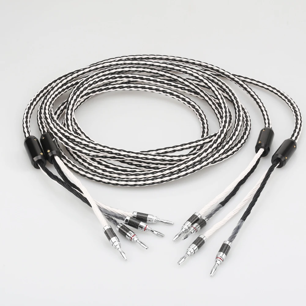 Audiocrast 8TC однокристальный медный аудио кабель для динамиков HiFi усилитель динамика