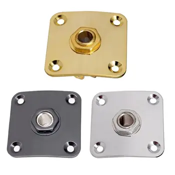 

LP Electric Guitar Accessories 35x35mm Electric Guitar Square Jack Plates Cover Metal Output Input Jack Cover Plate