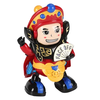 

Chinese Traditional Face Changing Dolls Toy Feature Chinese Culture Opera Face Changing Doll Light Music Dance Robot Toy For Kid