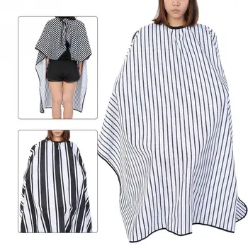 

Waterproof Oilproof Anti-static Salon Cape Barber Hairdressing Wrap Black + Hairdresser Cape Salon Supplies Tool
