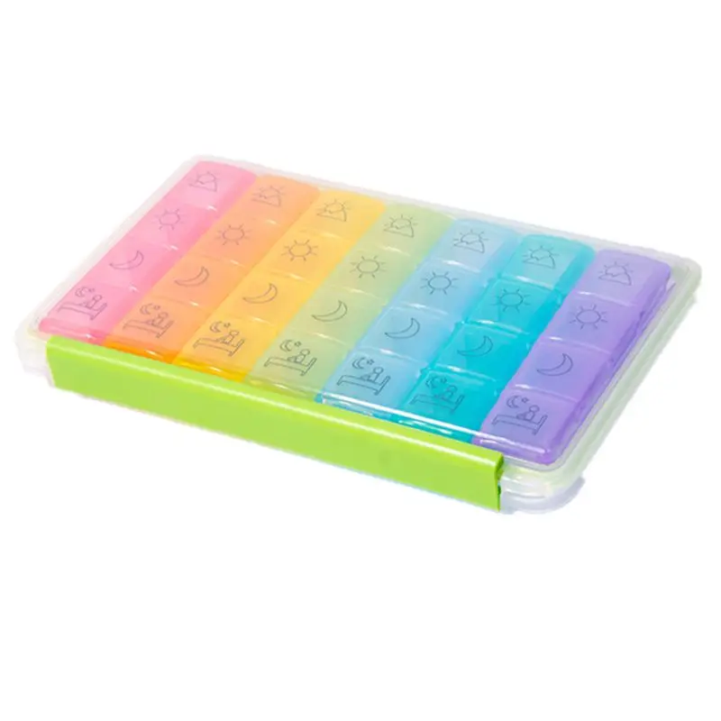 

Portable 28 Grids Tablet Pill Box Holder Medicine Storage Organizer Case Container X5XC