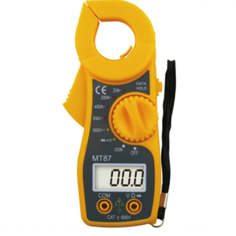 Portable Mt87 Lcd Digital Clamp Meters Multimeter With Measurement Ac