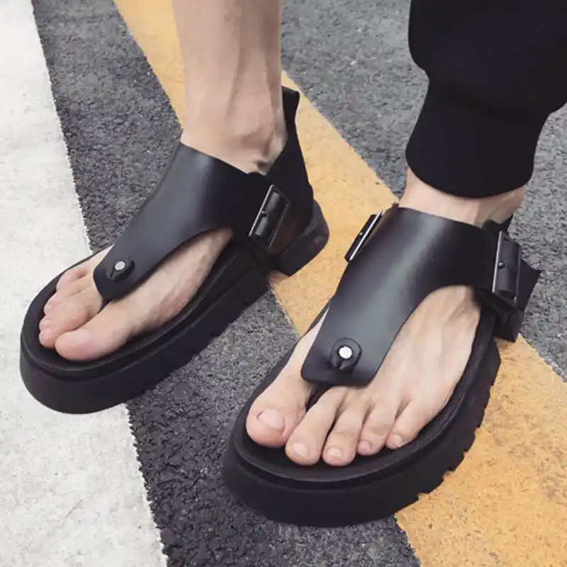 mens platform flip flops