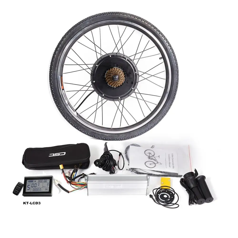 MTB набор преобразования для электрического велосипеда с KT LCD3 Дисплей 250/500/1000/1500W 20