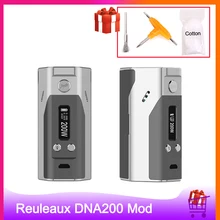 Распродажа Wismec рел DNA200 бокс мод 200 Вт TC/VW контроль температуры электронная сигарета мод поддержка батареи 18650