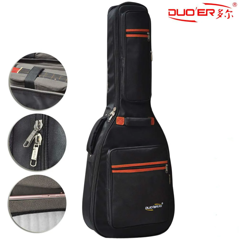 Guitar Bag 41 Inch 42 Inch Oxford Flannel Thick Waterproof Backpack Guitar Bags Factory  Customize Wholesale Guitar Bags