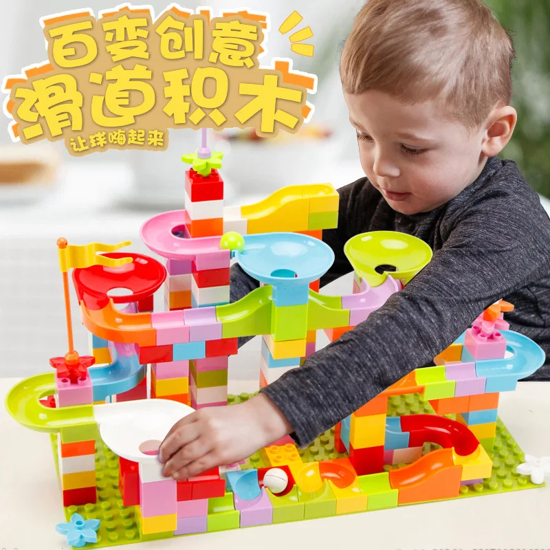 

Children Assembled Educational Large Particles Building Blocks 1-3-6 a Year of Age Men And Women Children Slide Compatible Legao