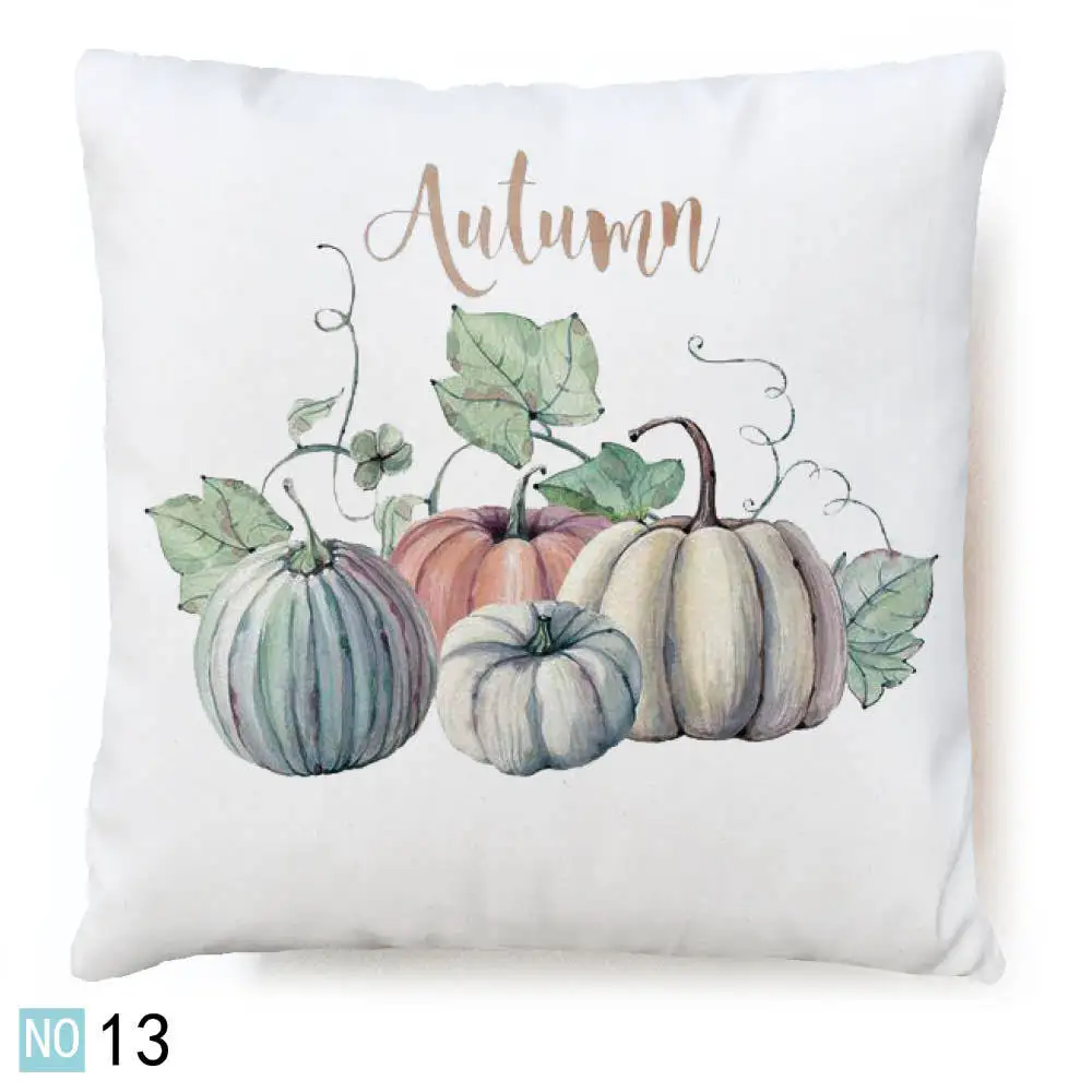 

Autumn Decorations Pumpkin Throw Pillow Cover Cushion Couch Cover Pillow Cases Autumn Halloween Thanksgiving Day 18 X 18 Inch