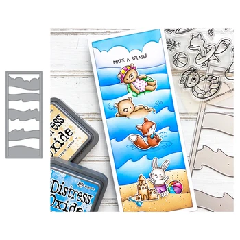 

LLove CCraft Metal cutting dies craft mold Ocean Waves Scene 1 Scrapbook paper craft knife mould blade punch stencils dies