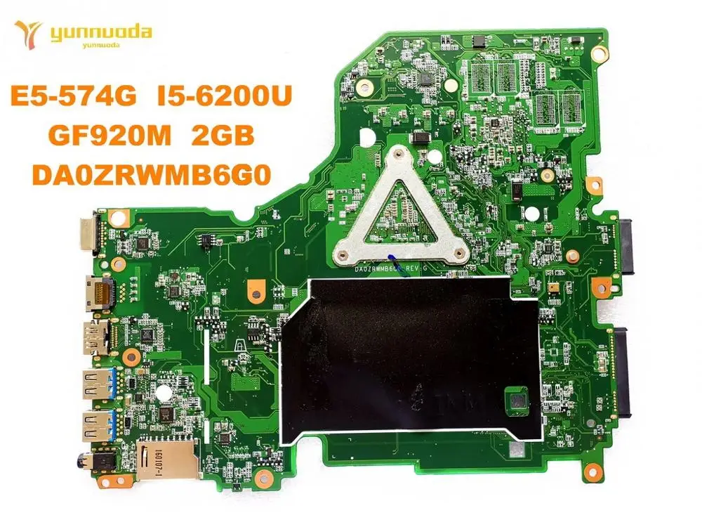 Original for ACER E5-574G laptop motherboard E5-574G I5-6200U GF920M 2GB DA0ZRWMB6G0 tested good free shipping