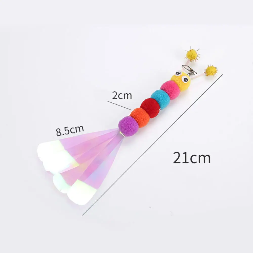 Pet Cat Toy Teaser Bell Feather Stretch Fishing Rod Play Wand Interactive Toys Pets Accessories High Qulity Replacement Heads Pet Cat Toy Teaser Bell Feather Stretch Fishing Rod Play Wand Interactive Toys Pets Accessories High Qulity Replacement Heads