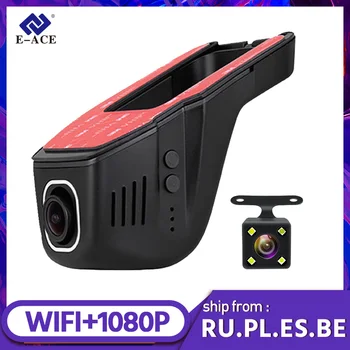 

E-ACE C18 Mini Wifi Camera Dual Lens Video Recorder Car Registrator Dash cam wifi Car Camera Full HD 1080P Camcorder 170'' DVRS