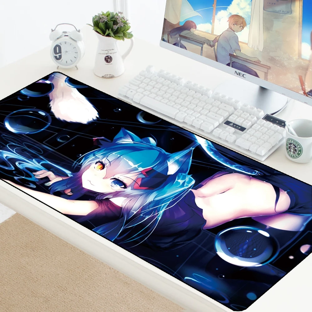 Large Sexy Girl Mouse Pad Mice Gamer Keyboard Mat Desk Protector Gaming Mousepad for PC Laptop Anim