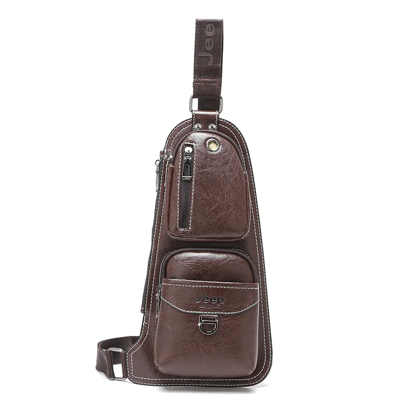 

Youth Men New Style Retro Multi-functional Chest Pack Ultra-Thin Simplicity Campus Mobile Phone Shoulder Bag Outdoor Oblique Rid